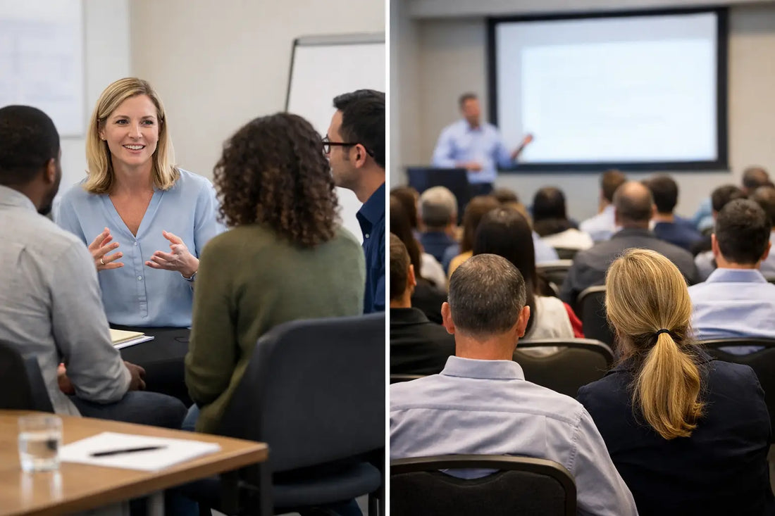 Group Training vs Public Workshops for Clinicians