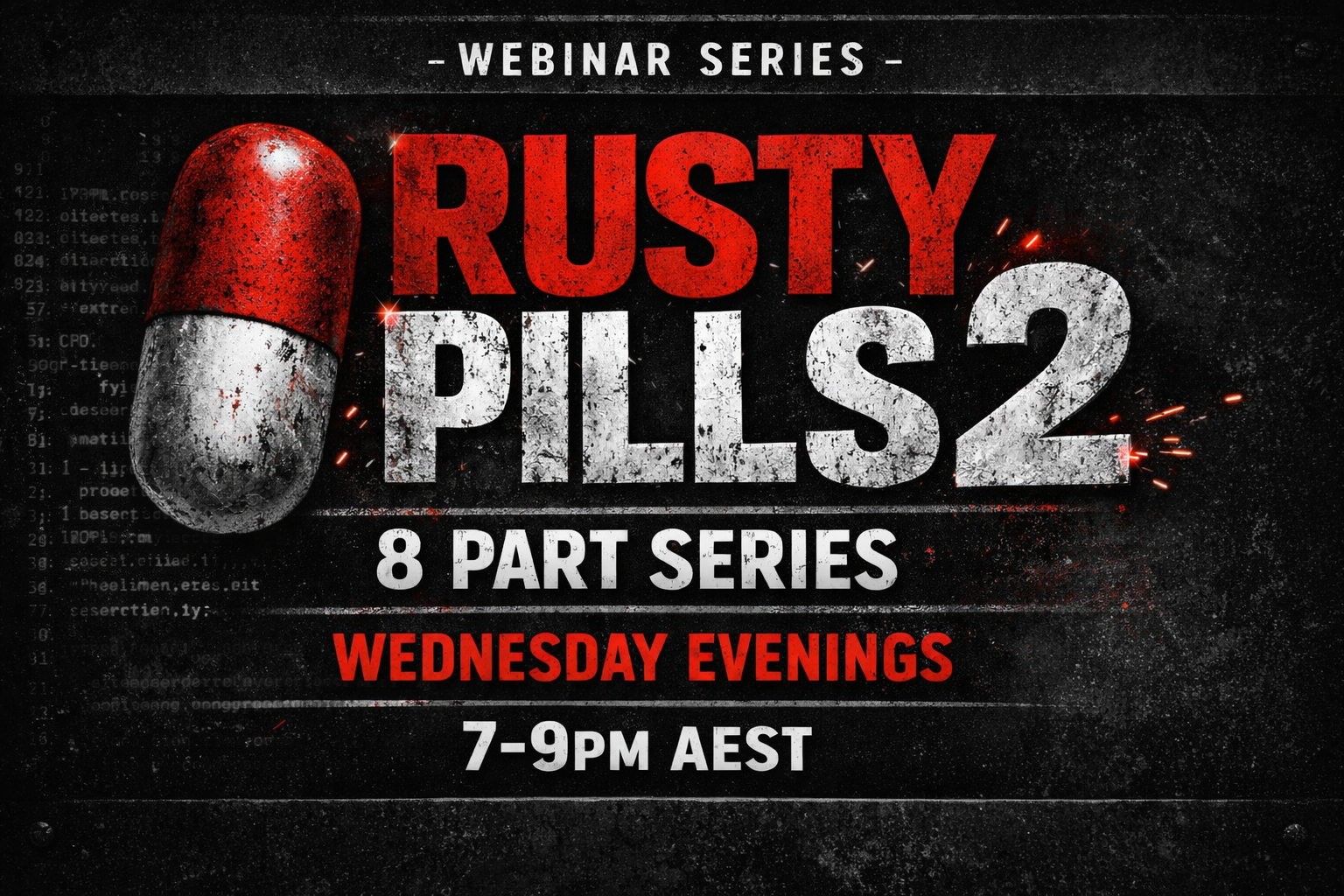 Webinar Series - Rusty Pills 2 Pharmacology (8 parts)